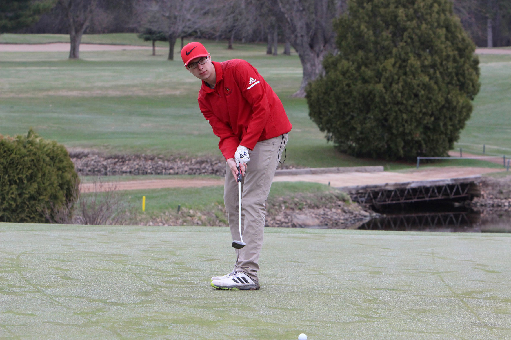 Cloverbelt-Dairyland boys golf invite at Lake Wissota golf 4-29-19